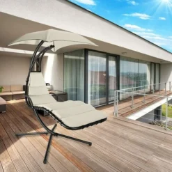 LETTINO SOSPESO TETTUCCIO PARASOLE SDRAIO RELAX OSCILLANTE AMACA 120 KG DONDOLO 9 LETTINO SOSPESO TETTUCCIO PARASOLE SDRAIO RELAX OSCILLANTE AMACA 120 KG DONDOLO -OUTSUN Giardino Negozio 93485720 5