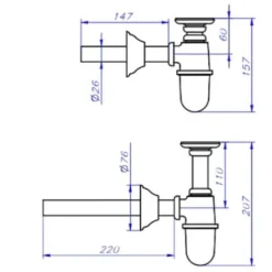 Fontana A Muro Modello 600 Colore Ghisa Per Casa E Giardino Con Rubinetto Cod.195L In Ottone Lucido E Sifone -OUTSUN Giardino Negozio 9369743 4