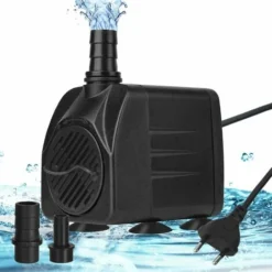 Pompa Ad Immersione, 750 L/h, 15 W, Pompa Per Acquario Ultra Silenziosa E Regolabile Con 4 Piedini A Ventosa Per Pesci Da Laghetto, Fontane, Acquari, 2 Ugelli, 8,5/13 Mm