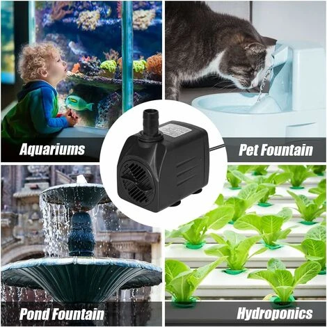 Pompa Ad Immersione, 750 L/h, 15 W, Pompa Per Acquario Ultra Silenziosa E Regolabile Con 4 Piedini A Ventosa Per Pesci Da Laghetto, Fontane, Acquari, 2 Ugelli, 8,5/13 Mm 5 Pompa Ad Immersione, 750 L/h, 15 W, Pompa Per Acquario Ultra Silenziosa E Regolabile Con 4 Piedini A Ventosa Per Pesci Da Laghetto, Fontane, Acquari, 2 Ugelli, 8,5/13 Mm - immagine 5