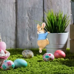 Statua Di Coniglio Decorazioni Per Esterni Ornamenti Da Giardino Appesi Per Patio Balcone Cortile Prato Regalo Unico Per L'inaugurazione Della Casa -OUTSUN Giardino Negozio 93930736 4