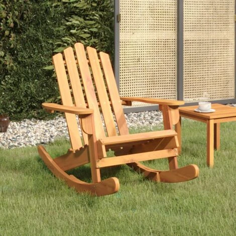 Sedia A Dondolo Adirondack In Legno Massello Di Acacia VidaXL 2 Sedia A Dondolo Adirondack In Legno Massello Di Acacia VidaXL - immagine 2