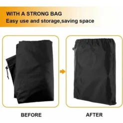 Copertura Protettiva Per Lettino Prendisole Da Giardino Oxford Con Coulisse Regolabile, 210 X 75 X 80/40 Cm (nero) -OUTSUN Giardino Negozio 94166111 5