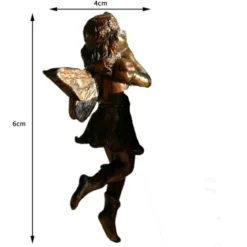 Angelo Ragazza Tazza Appesa Resina Decorazione Fata Mix Cesto Di Fiori Bordo Decorazione Giardino Design Vaso Per Piante Abbraccio Ornamento 1pc