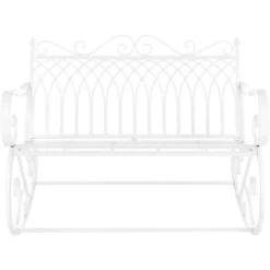 Nova Panca A Dondolo Da Giardino In Metallo In Stile Vintage A 2 Posti Vari Colori Dimensioni : Bianco 6 Nova Panca A Dondolo Da Giardino In Metallo In Stile Vintage A 2 Posti Vari Colori Dimensioni : Bianco -OUTSUN Giardino Negozio 94577216 3