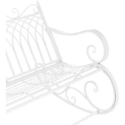 Nova Panca A Dondolo Da Giardino In Metallo In Stile Vintage A 2 Posti Vari Colori Dimensioni : Bianco 7 Nova Panca A Dondolo Da Giardino In Metallo In Stile Vintage A 2 Posti Vari Colori Dimensioni : Bianco -OUTSUN Giardino Negozio 94577216 4