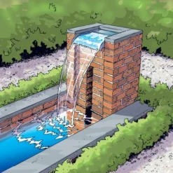 Lama Cascata Da Giardino Nevada 30 Cm Con Luci A LED In Acciaio Ubbink 7 Lama Cascata Da Giardino Nevada 30 Cm Con Luci A LED In Acciaio Ubbink -OUTSUN Giardino Negozio 948734 3