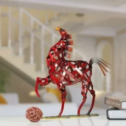 Cavallo Intrecciato Scultura In Metallo Fatto A Mano Decorazione In Ferro Battuto Casa Soggiorno Statua Design Moderno Industriale Regalo Per La Casa Souvenir Soggiorno Decorazione Articoli Per La Cas -OUTSUN Giardino Negozio 95467183 5