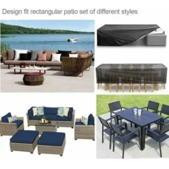 Copertura Per Mobili Da Giardino, Copertura Per Tavolo Da Giardino, Telone Protettivo, Copertura Per Mobili Da Giardino, Protezione Per Mobili Da Esterno Impermeabile Resistente 210D Oxford (11511574c -OUTSUN Giardino Negozio 95707248 5