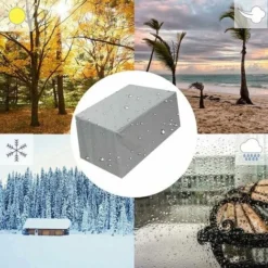 GTA Copertura Per Mobili Da Giardino Con Rivestimento Protettivo In Tessuto Oxfor 210D Impermeabile, Antivento, Anti-UV, Resistente Per Mobili Da Sedie Da Tavolo，Argento -454025CM -OUTSUN Giardino Negozio 95743438 5