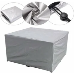 GTA Copertura Per Mobili Da Giardino Con Copertura Protettiva In Tessuto Oxfor 210D Impermeabile, Antivento, Anti-UV, Resistente Per Mobili Da Sedie Da Tavolo,Argento -21821890CM 7 GTA Copertura Per Mobili Da Giardino Con Copertura Protettiva In Tessuto Oxfor 210D Impermeabile, Antivento, Anti-UV, Resistente Per Mobili Da Sedie Da Tavolo,Argento -21821890CM -OUTSUN Giardino Negozio 95748926 3