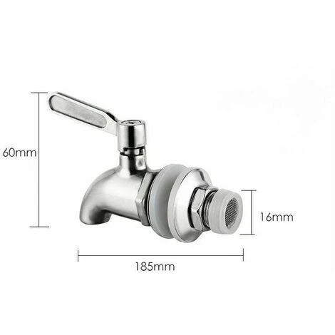 BRITISH BERKEFELD GRAVITY PURIFICATORE D'ACQUA AQUA-TECHNIQUES RUBINETTO IN OTTONE CROMATO 16mm 3 BRITISH BERKEFELD GRAVITY PURIFICATORE D'ACQUA AQUA-TECHNIQUES RUBINETTO IN OTTONE CROMATO 16mm - immagine 3