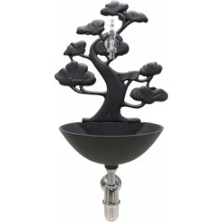 Fontana A Muro Mod. Azalea Colore Ghisa Per Casa E Giardino Con Rubinetto Cod. 303/C In Ottone Cromato E Sifone