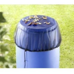 Rete Per Serbatoio Dell'acqua, Rete Protettiva Con Coulisse, Per Tutti I Modelli Di Serbatoio Fino A 80 Cm Di Diametro, 100 % Poliestere, ø95 Cm, Nero - Nero