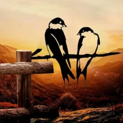 Sagoma Di Uccello In Metallo, 2 Uccelli Sul Ramo Decorazione Di Uccelli In Metallo Da Giardino In Metallo 9 Sagoma Di Uccello In Metallo, 2 Uccelli Sul Ramo Decorazione Di Uccelli In Metallo Da Giardino In Metallo -OUTSUN Giardino Negozio 96236889 5