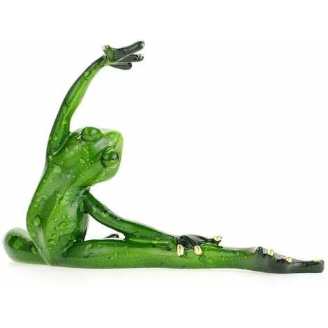 Statua Da Giardino In Resina Figura Rana Statuetta Da Collezione Statua Da Yoga Decorazione Per Interni Ed Esterni (11 Cm) 4 Statua Da Giardino In Resina Figura Rana Statuetta Da Collezione Statua Da Yoga Decorazione Per Interni Ed Esterni (11 Cm) - immagine 4