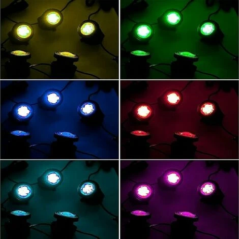 Luce Solare Per Laghetto RGB Faretto Solare Subacqueo A LED Luce Per Laghetto Con IP68 Impermeabile RGB Cambia Colore Luce Del Paesaggio Luce Da Giardino Per Cortile Patio Albero 4 Luce Solare Per Laghetto RGB Faretto Solare Subacqueo A LED Luce Per Laghetto Con IP68 Impermeabile RGB Cambia Colore Luce Del Paesaggio Luce Da Giardino Per Cortile Patio Albero - immagine 4