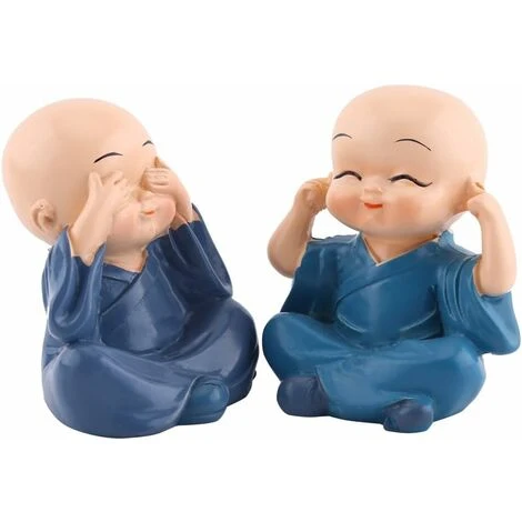 LITZEE Statua Di Buddha Piccola Statua Di Buddha Per Auto Buddista 4 Monaci Buddisti In Resina Statua Di Buddha Monaco Buddista Decorazione Domestica 2 LITZEE Statua Di Buddha Piccola Statua Di Buddha Per Auto Buddista 4 Monaci Buddisti In Resina Statua Di Buddha Monaco Buddista Decorazione Domestica - immagine 2