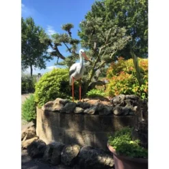 Cicogna Ornamentale In Plastica Resina Decorazione Giardino -OUTSUN Giardino Negozio 9670926 3