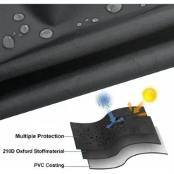 Fodera Per Mobili Da Giardino 200x160x70 Cm Esterno Impermeabile Antivento Antipolvere Tessuto Oxford Nero Coperture Per Mobili Con Fibbia Di Chiusura Parapolvere Per Mobili Da Tavolo Sedia 7 Fodera Per Mobili Da Giardino 200x160x70 Cm Esterno Impermeabile Antivento Antipolvere Tessuto Oxford Nero Coperture Per Mobili Con Fibbia Di Chiusura Parapolvere Per Mobili Da Tavolo Sedia -OUTSUN Giardino Negozio 96838078 3