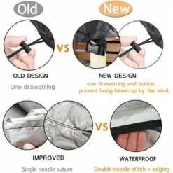 Fodera Per Mobili Da Giardino Fodera Per Mobili Componibili Per Esterni Di Grandi Dimensioni, Fodere Per Divani Per Sedie Da Tavolo, Copertura Protettiva Impermeabile Antipolvere Anti UV/vento (124"x6 8 Fodera Per Mobili Da Giardino Fodera Per Mobili Componibili Per Esterni Di Grandi Dimensioni, Fodere Per Divani Per Sedie Da Tavolo, Copertura Protettiva Impermeabile Antipolvere Anti UV/vento (124"x6 -OUTSUN Giardino Negozio 97072086 4