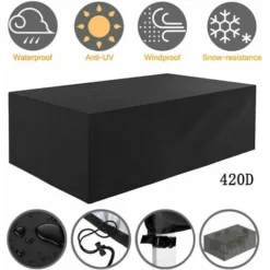 Coprisedile Per Mobili Da Giardino Coprisedia E Tavolo Da Giardino Impermeabile Mobili Da Giardino Protezione Da Giardino Per Esterni Mobili Da Giardino Tessuto Oxford 420D (225 116 82 Cm)-Nero 7 Coprisedile Per Mobili Da Giardino Coprisedia E Tavolo Da Giardino Impermeabile Mobili Da Giardino Protezione Da Giardino Per Esterni Mobili Da Giardino Tessuto Oxford 420D (225 116 82 Cm)-Nero -OUTSUN Giardino Negozio 97243093 3