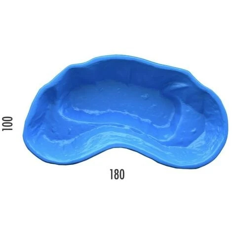 Laghetto Da Giardino Nemi Azzurro Litri 270 Da 180x100xh36 2 Laghetto Da Giardino Nemi Azzurro Litri 270 Da 180x100xh36 - immagine 2