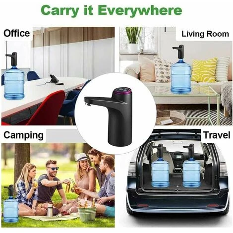 Dispenser D'acqua Kanuo, Pompa Dell'acqua Elettrica Portatile Con Ricarica Automatica USB, Bottiglia Universale Da 3-5 Galloni, Erogatore D'acqua Portatile Elettrico Senza Fili Per Interni Ed Esterni 2 Dispenser D'acqua Kanuo, Pompa Dell'acqua Elettrica Portatile Con Ricarica Automatica USB, Bottiglia Universale Da 3-5 Galloni, Erogatore D'acqua Portatile Elettrico Senza Fili Per Interni Ed Esterni - immagine 2