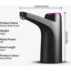 Dispenser D'acqua Kanuo, Pompa Dell'acqua Elettrica Portatile Con Ricarica Automatica USB, Bottiglia Universale Da 3-5 Galloni, Erogatore D'acqua Portatile Elettrico Senza Fili Per Interni Ed Esterni 7 Dispenser D'acqua Kanuo, Pompa Dell'acqua Elettrica Portatile Con Ricarica Automatica USB, Bottiglia Universale Da 3-5 Galloni, Erogatore D'acqua Portatile Elettrico Senza Fili Per Interni Ed Esterni -OUTSUN Giardino Negozio 97432159 3