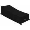 Copertura Per Lettino Prendisole Da Giardino, Impermeabile, Antivento, Resistente, In Tessuto Oxford 210D, Copertura Per Lettino Prendisole, Lettino Prendisole (210x75x80/40cm) - Nero