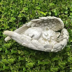 Statuetta Per Animali Domestici - Angelo - Statuetta Da Giardino - Ali D'angelo - Resistente Alle Intemperie - Decorazione Da Giardino (A Cat, 1184cm) -OUTSUN Giardino Negozio 97887675 5