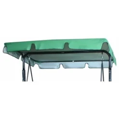 210D Dump Tetto Di Ricambio Per Giardino Balancelle Impermeabile Baldacchino Per Balancelle Sostituzione Toggle Cover Per Sole Giardino Anti-UV (Verde, 164 × 114 × 15cm)-Three Plac