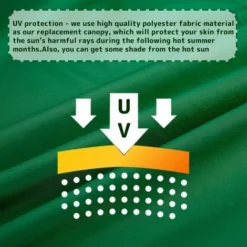210D Dump Tetto Di Ricambio Per Giardino Balancelle Impermeabile Baldacchino Per Balancelle Sostituzione Toggle Cover Per Sole Giardino Anti-UV (Verde, 164 × 114 × 15cm)-Three Plac -OUTSUN Giardino Negozio 97894194 5