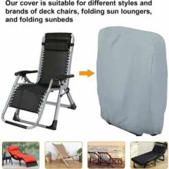 Copertura Per Lettino Prendisole Pieghevole, 2 Pezzi Copertura Per Lettino Da Giardino Antipolvere Impermeabile Anti-UV 210D Oxford Copertura Relax Da Giardino Per Poltrona Reclinabile, W71×H110cm (Gr 8 Copertura Per Lettino Prendisole Pieghevole, 2 Pezzi Copertura Per Lettino Da Giardino Antipolvere Impermeabile Anti-UV 210D Oxford Copertura Relax Da Giardino Per Poltrona Reclinabile, W71×H110cm (Gr -OUTSUN Giardino Negozio 98111138 4