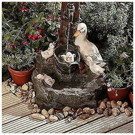 Statua Degli Animali Da Giardino Fontana Solare Art Déco Lampada Da Giardino A Led Scultura Da Giardino Per Esterni (B) 4 Statua Degli Animali Da Giardino Fontana Solare Art Déco Lampada Da Giardino A Led Scultura Da Giardino Per Esterni (B) - immagine 4