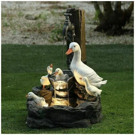 Statua Degli Animali Da Giardino Fontana Solare Art Déco Lampada Da Giardino A Led Scultura Da Giardino Per Esterni (B) 5 Statua Degli Animali Da Giardino Fontana Solare Art Déco Lampada Da Giardino A Led Scultura Da Giardino Per Esterni (B) - immagine 5