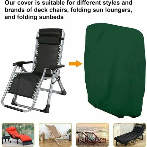 Copertura Protettiva Per Lettino Prendisole Pieghevole, Copertura Per Lettino Prendisole Da Giardino Antipolvere Impermeabile Anti-UV 210D Oxford Copertura Relax Da Giardino Per Lettino Prendisole, W8 4 Copertura Protettiva Per Lettino Prendisole Pieghevole, Copertura Per Lettino Prendisole Da Giardino Antipolvere Impermeabile Anti-UV 210D Oxford Copertura Relax Da Giardino Per Lettino Prendisole, W8 - immagine 4