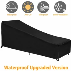 200 X 75 X 40 X 70 Cm 420D Coprisedile In Tessuto Oxford Nero -OUTSUN Giardino Negozio 98117488 3