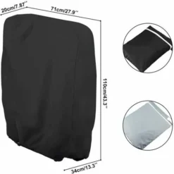 The Protective Cover - Copertura Per Lettino Prendisole Per Lettino Prendisole Pieghevole, Impermeabile, Anti-UV, Mobili Da Giardino, Protezione Da Agenti Atmosferici E Danni Oxford 210D -OUTSUN Giardino Negozio 98122331 3