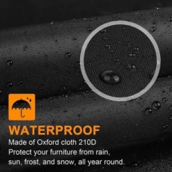 Copertura Per Lettino Prendisole, Impermeabile, Antivento, Anti-UV Per Lettino Da Giardino, Con Borsa Per Il Trasporto Oxford (nero, 210x75x40/80cm) 7 Copertura Per Lettino Prendisole, Impermeabile, Antivento, Anti-UV Per Lettino Da Giardino, Con Borsa Per Il Trasporto Oxford (nero, 210x75x40/80cm) -OUTSUN Giardino Negozio 98133575 3