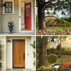 Uccelli Sul Ramo 30x12,5 Cm Decorazione Della Parete Di Arte Del Metallo Uccello Di Ferro Scultura Da Parete In Metallo Uccello Casa Giardino Decorazione Della Parete Di Arte All'aperto -OUTSUN Giardino Negozio 98134231 5