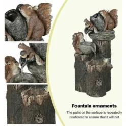 Prato Giardino Statua Sculture D'acqua Decorazione Fontane D'acqua Per Animali Con Luce (a Energia Solare) -OUTSUN Giardino Negozio 98383763 4