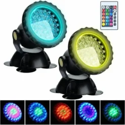 Proiettore Per Acquario RGB, Luce Per Pesci Sommergibile Sott'acqua, Lampada A LED Impermeabile IP68 Luce Ad Angolo Regolabile Con Telecomando Per Fontana Da Giardino Con Laghetto (confezione Da 2) 7 Proiettore Per Acquario RGB, Luce Per Pesci Sommergibile Sott'acqua, Lampada A LED Impermeabile IP68 Luce Ad Angolo Regolabile Con Telecomando Per Fontana Da Giardino Con Laghetto (confezione Da 2) -OUTSUN Giardino Negozio 98702700 3