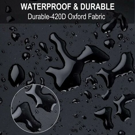 Copertura Per Mobili Da Giardino, Copertura Per Tavolo Da Giardino, Telone Protettivo, Copertura Per Mobili Da Giardino, Protezione Per Mobili Da Esterno Impermeabile Resistente 420D Oxford (180x120x7 3 Copertura Per Mobili Da Giardino, Copertura Per Tavolo Da Giardino, Telone Protettivo, Copertura Per Mobili Da Giardino, Protezione Per Mobili Da Esterno Impermeabile Resistente 420D Oxford (180x120x7 - immagine 3