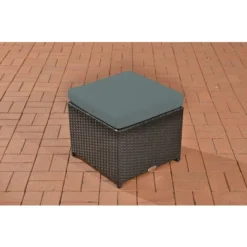 Sgabello Tahiti Nero/liscio Grigio Ferro