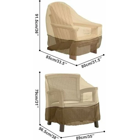 Fodera Per Poltrona Da Giardino Per Esterni, Fodera Per Sedia In Tessuto Oxford 210D, Fodera Per Poltrona Da Giardino Per Mobili, Fodera Per Mobili Da Giardino (89 X 96,5 X 79 Cm) 4 Fodera Per Poltrona Da Giardino Per Esterni, Fodera Per Sedia In Tessuto Oxford 210D, Fodera Per Poltrona Da Giardino Per Mobili, Fodera Per Mobili Da Giardino (89 X 96,5 X 79 Cm) - immagine 4