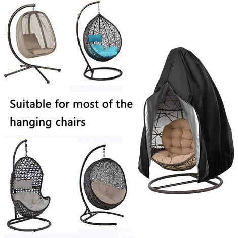 Copertura Per Sedia Sospesa Da Patio - Copertura Per Sedia A Dondolo Egg Cocoon Con Cerniera, Protezione Per Mobili Da Giardino Resistente, Impermeabile, Antivento, Resistente, 190x115 Cm 5 Copertura Per Sedia Sospesa Da Patio - Copertura Per Sedia A Dondolo Egg Cocoon Con Cerniera, Protezione Per Mobili Da Giardino Resistente, Impermeabile, Antivento, Resistente, 190x115 Cm - immagine 5
