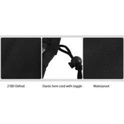 Fodera Per Poltrona Da Giardino Per Esterni Sedile Profondo 210D Fodera Per Sedia Da Giardino Impermeabile Antivento Anti UV Con Corda Regolabile,80x85x91.5cm (210D(Nero)) -OUTSUN Giardino Negozio 99549478 3