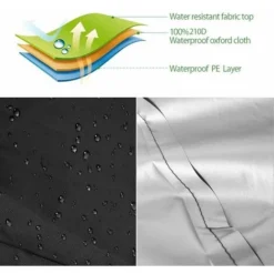 Fodera Per Poltrona Da Giardino Per Esterni Sedile Profondo 210D Fodera Per Sedia Da Giardino Impermeabile Antivento Anti UV Con Corda Regolabile,80x85x91.5cm (210D(Nero)) -OUTSUN Giardino Negozio 99549478 4
