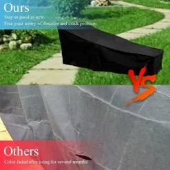 Copertura Per Prendere Il Sole Copertura Per Sdraio Da Esterno Impermeabile, 210 75 80/40 Cm Nero -OUTSUN Giardino Negozio 99549579 4